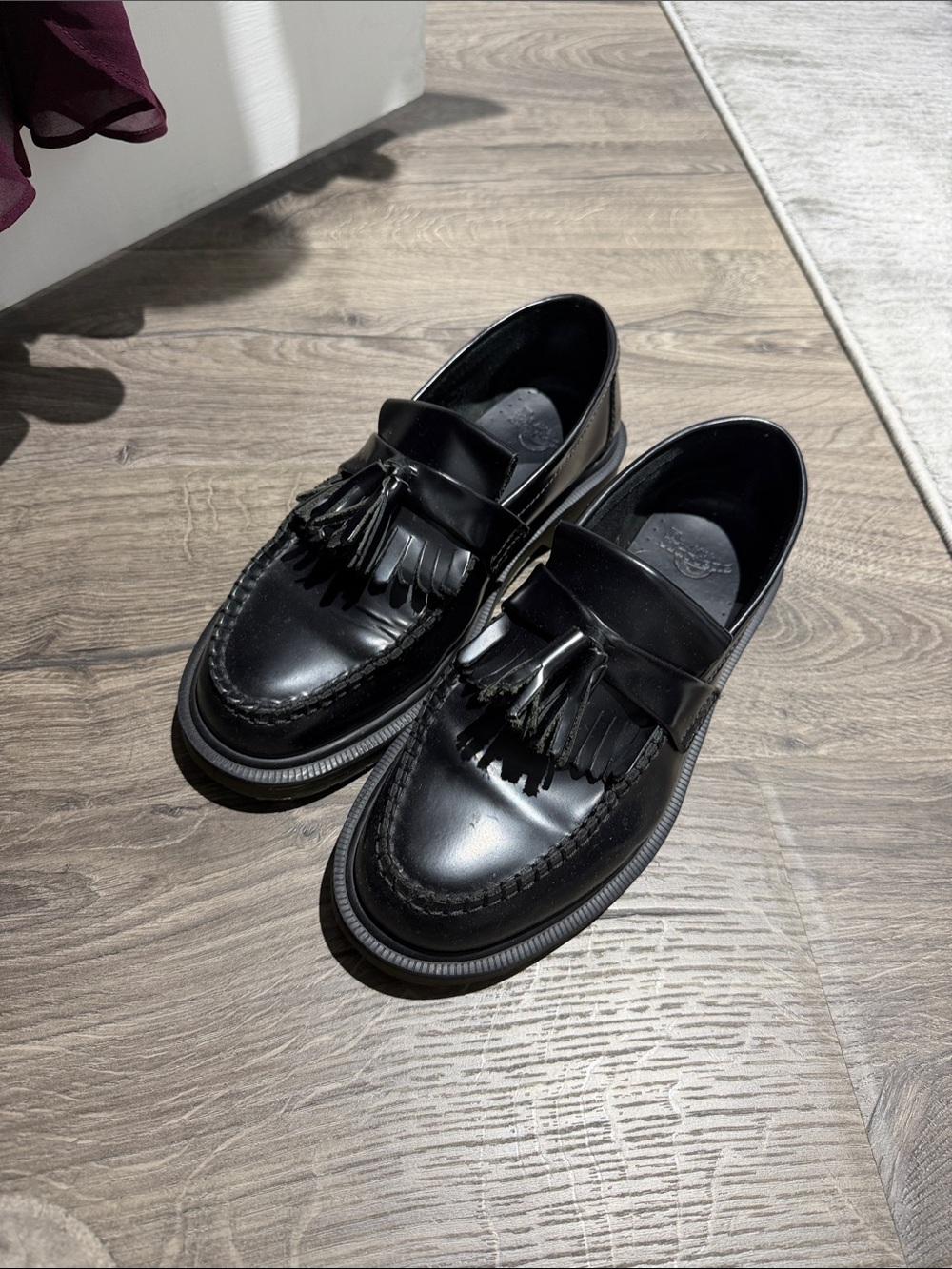 Dr. Martens Black Tassel Kiltie Loafers - Men’s size 6